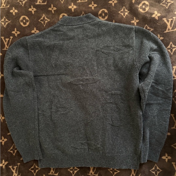 Louis Vuitton monogram jacquard wool half zip - Picture 5 of 13
